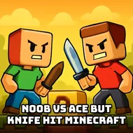 Noob Vs Ace But Knife Hit Minecraft - Darts Throw game